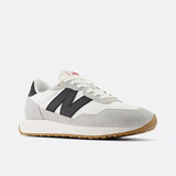 New Balance Lifestyle Sneakers New Balance Men's 237 Running Sneakers- White with Brighton Grey and Black