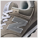 New Balance Lifestyle Sneakers New Balance Men's 574 Classic Sneakers- Grey/White
