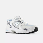 New Balance Lifestyle Sneakers New Balance Unisex 530 Sneaker - White with dark arctic grey and light chrome blue