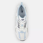 New Balance Lifestyle Sneakers New Balance Unisex 530 Sneaker - White with dark arctic grey and light chrome blue