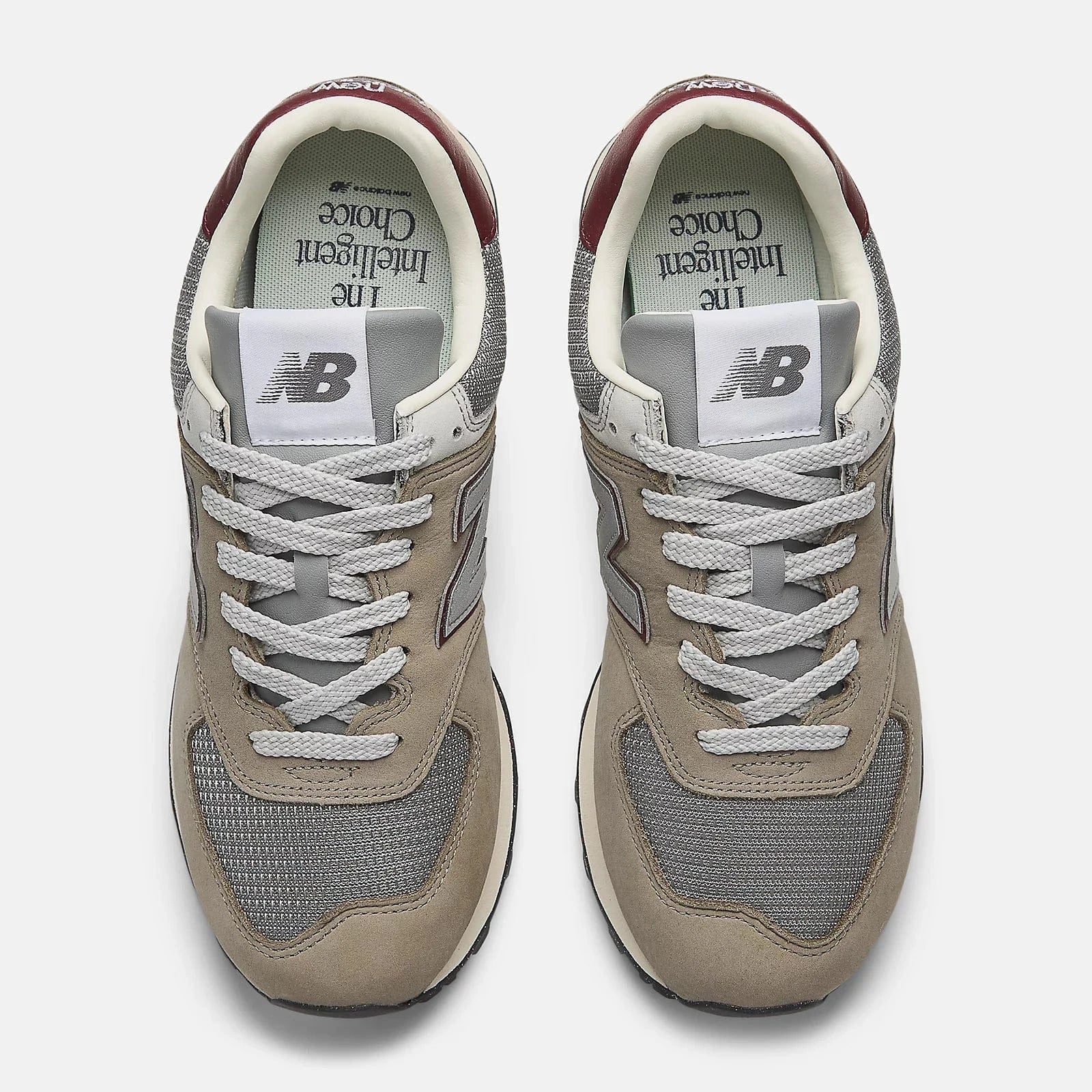 New Balance Lifestyle Sneakers New Balance Unisex 574 Classic Sneakers- Stone Brown/ Red