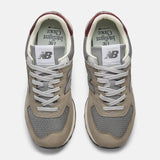 New Balance Lifestyle Sneakers New Balance Unisex 574 Classic Sneakers- Stone Brown/ Red