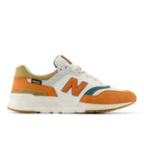 New Balance Lifestyle Sneakers New Balance Unisex 997 Sneakers- White/ Orange