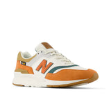 New Balance Lifestyle Sneakers New Balance Unisex 997 Sneakers- White/ Orange