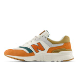 New Balance Lifestyle Sneakers New Balance Unisex 997 Sneakers- White/ Orange