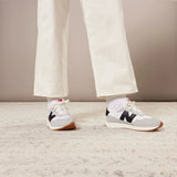 New Balance Lifestyle Sneakers New Balance Women's 237 Running Sneakers- Silver Birch/ Black