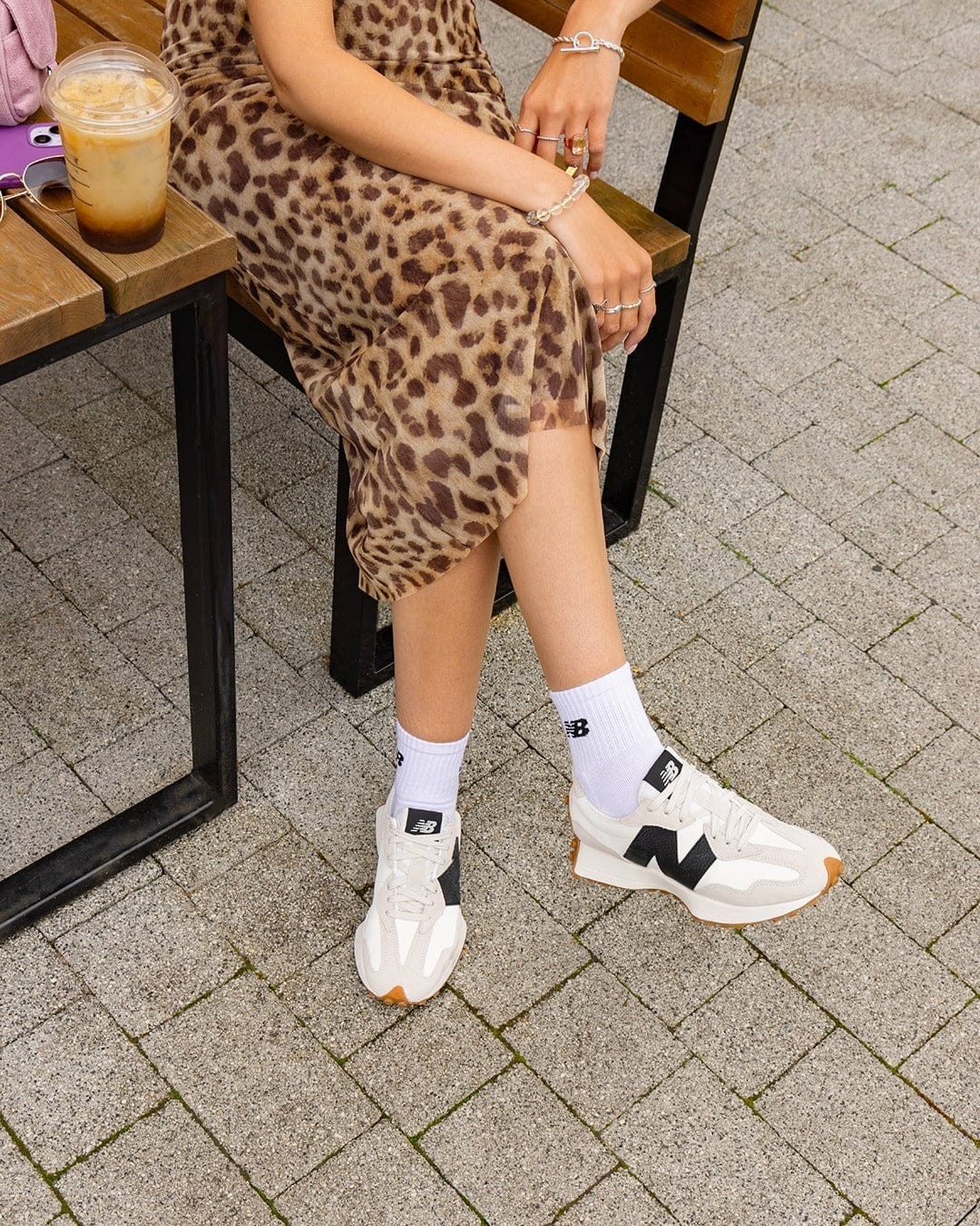 New Balance Lifestyle Sneakers New Balance Women's 327 Sneakers- Beige/Black