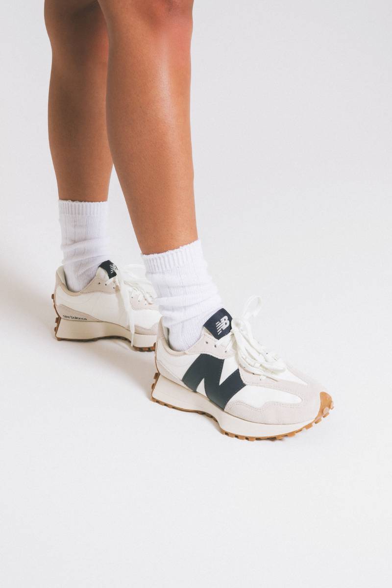 New Balance Lifestyle Sneakers New Balance Women's 327 Sneakers- Beige/Black