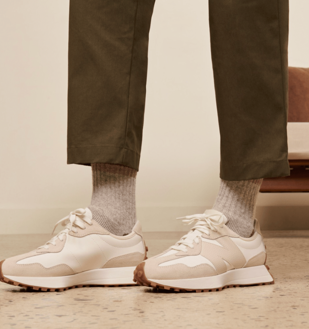 New Balance Lifestyle Sneakers New Balance Women's 327 Sneakers- Linen/ Sea Salt