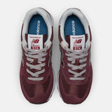 New Balance Lifestyle Sneakers New Balance Women's 574 Classic Sneakers -Burgundy/White