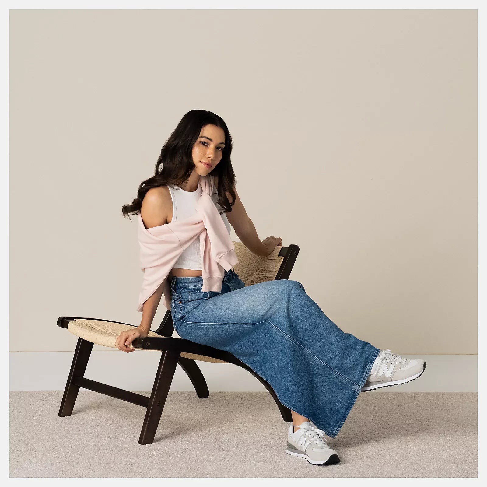 New Balance Lifestyle Sneakers New Balance Women's 574 Classic Sneakers- Grey/White