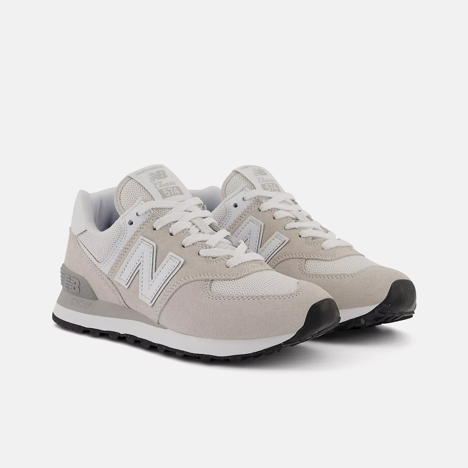 New Balance Lifestyle Sneakers New Balance Women's 574 Classic Sneakers- Grey/White