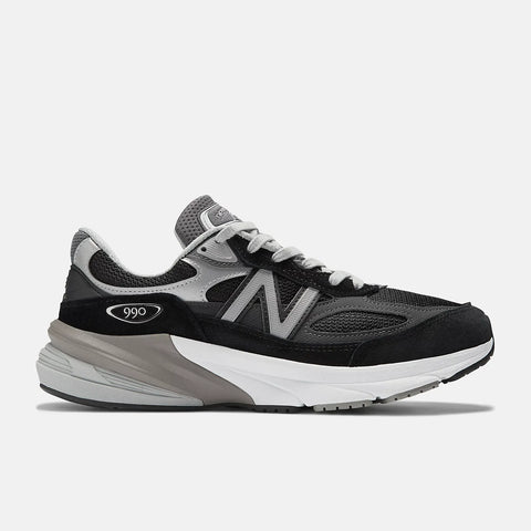 New Balance Running Shoes New Balance Men's 990v6 Running Shoes- Black/White