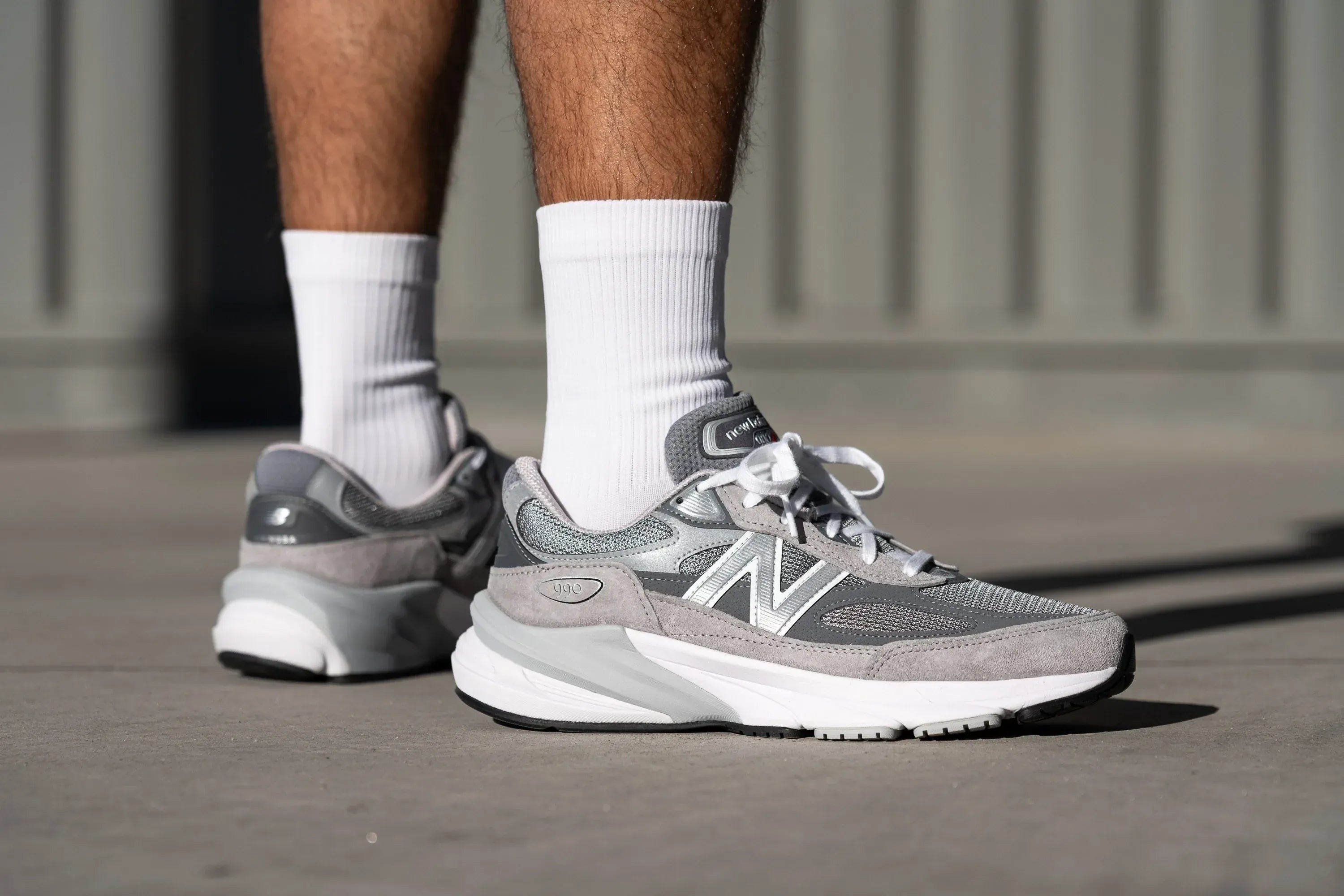 New Balance Running Shoes New Balance Men's 990v6 Running Shoes- Grey