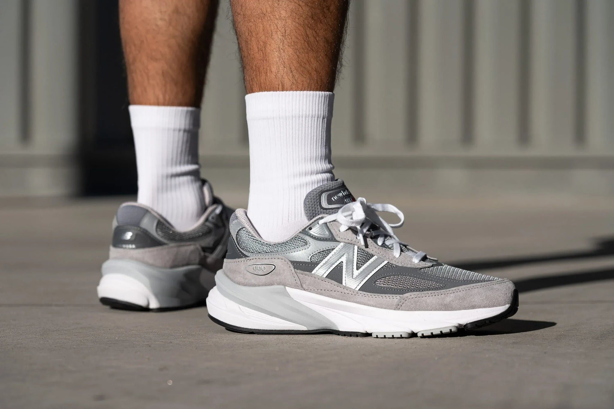 New Balance Running Shoes New Balance Men's 990v6 Running Shoes- Grey