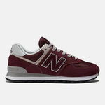 New Balance Shoe Burgundy/White / 6 / D (Medium) New Balance Men's 574 Classic Sneakers - Burgundy/White