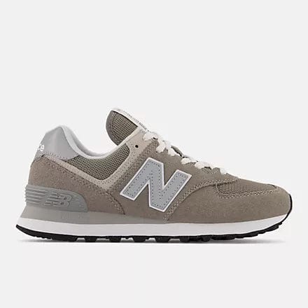 New Balance Women s 574 Classic Sneakers Grey White Sole To