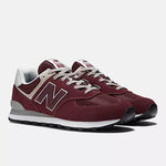 New Balance Shoe New Balance Men's 574 Classic Sneakers - Burgundy/White