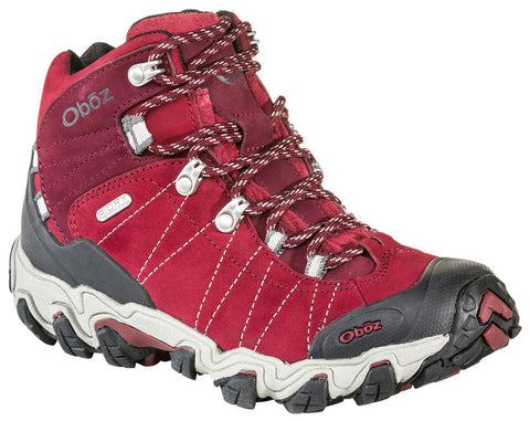 Oboz Footwear Hiking & Athletic Boots Medium / Red / 5 US Oboz Women's Bridger Mid Waterproof Hiking Boots- Rio Red
