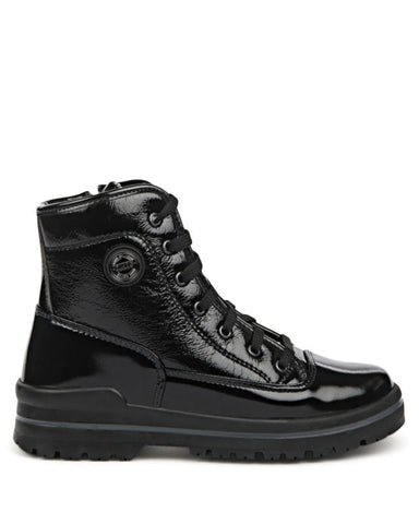 Olang Mid Boots Black / 36 EU / B (Medium) Olang Womens Spoke Boots - Black Patent