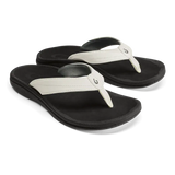 OluKai Flip Flop Sandals OluKai Women's Ohana Sandals- Bright White/ Black