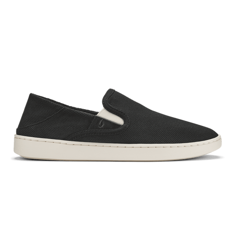 OluKai Lifestyle Slip-On Sneakers Black / 6 / M (Medium) OluKai Womens Pehuea Slip On Shoes - Black / Black