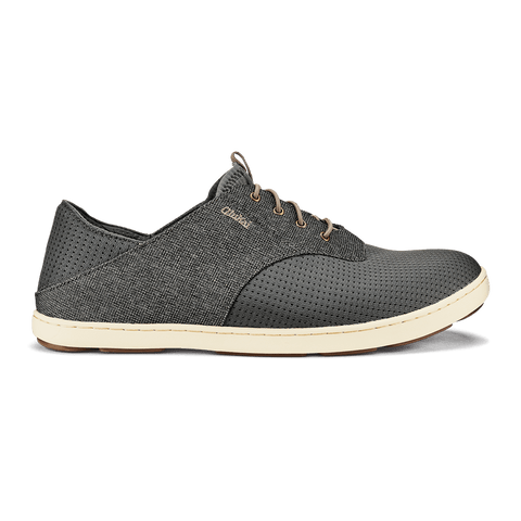 OluKai Lifestyle Slip-On Sneakers Charcoal / 7 / D (Medium) OluKai Mens Nohea Moku Slip On Shoes - Charcoal / Clay