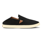 OluKai Lifestyle Slip-On Sneakers OluKai Womens Pehuea Slip On Shoes - Black / Black