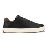OluKai Lifestyle Sneakers Medium / Black / 8 US OluKai Men's Lae'ahi Li Nolu Leather Sneakers- Black/ Dark Java