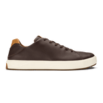 OluKai Lifestyle Sneakers Medium / Dark Java / 8 US OluKai Men's Lae'ahi Li'Ili Leather Sneakers- Dark Java