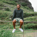 OluKai Lifestyle Sneakers OluKai Men's Lae'ahi Li'Ili Leather Sneakers- Bright White