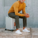 OluKai Lifestyle Sneakers OluKai Men's Lae'ahi Li'Ili Leather Sneakers- Bright White