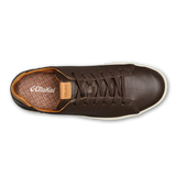 OluKai Lifestyle Sneakers OluKai Men's Lae'ahi Li'Ili Leather Sneakers- Dark Java