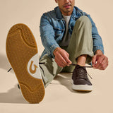 OluKai Lifestyle Sneakers OluKai Men's Lae'ahi Li'Ili Leather Sneakers- Dark Java