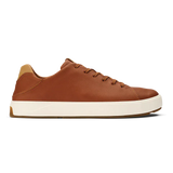 OluKai Lifestyle Sneakers OluKai Men's Lae'ahi Li'Ili Leather Sneakers- Kukui Brown