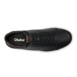 OluKai Lifestyle Sneakers OluKai Men's Lae'ahi Li Nolu Leather Sneakers- Black/ Dark Java