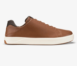 OluKai Lifestyle Sneakers OluKai Men's Lae'ahi Li Nolu Leather Sneakers - Dark Java/Tan