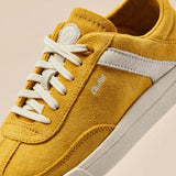 OluKai Lifestyle Sneakers Olukai Women's Ha'upu Leather Sneakers- Mustard/Off White