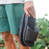 OluKai Slide Sandals OluKai Men's Nalu Slides- Black