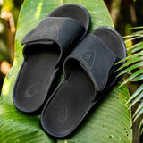 OluKai Slide Sandals OluKai Men's Nalu Slides- Black