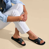 OluKai Slide Sandals OluKai Women's Kipe'a 'Olu Sandals- Black