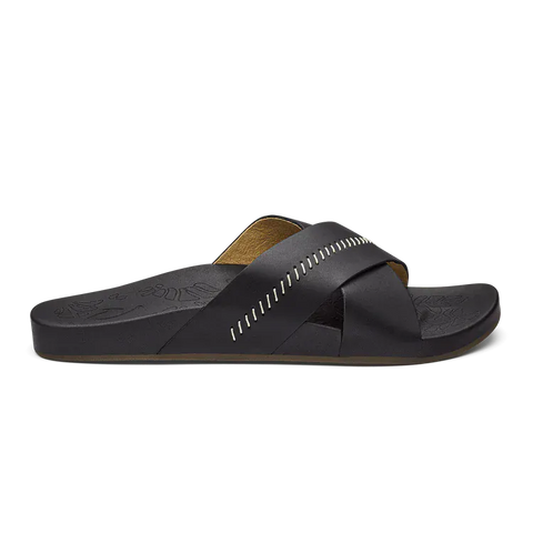 OluKai Slide Sandals OluKai Women's Kipe'a 'Olu Sandals- Black