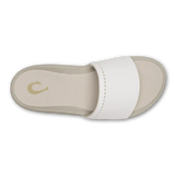 OluKai Slide Sandals OluKai Women's Ulele Slides- Bright White/ Tapa