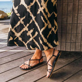 OluKai Summer Sandals WAIAU Women’s Slingback Sandals - Black