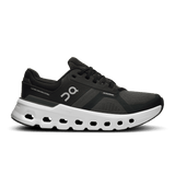 On Cloud Hiking & Trail Shoes Wide / Black/ White / 5 US On Cloud Women's Cloudrunner 2 Wide Running Shoes- Eclipse/ Black