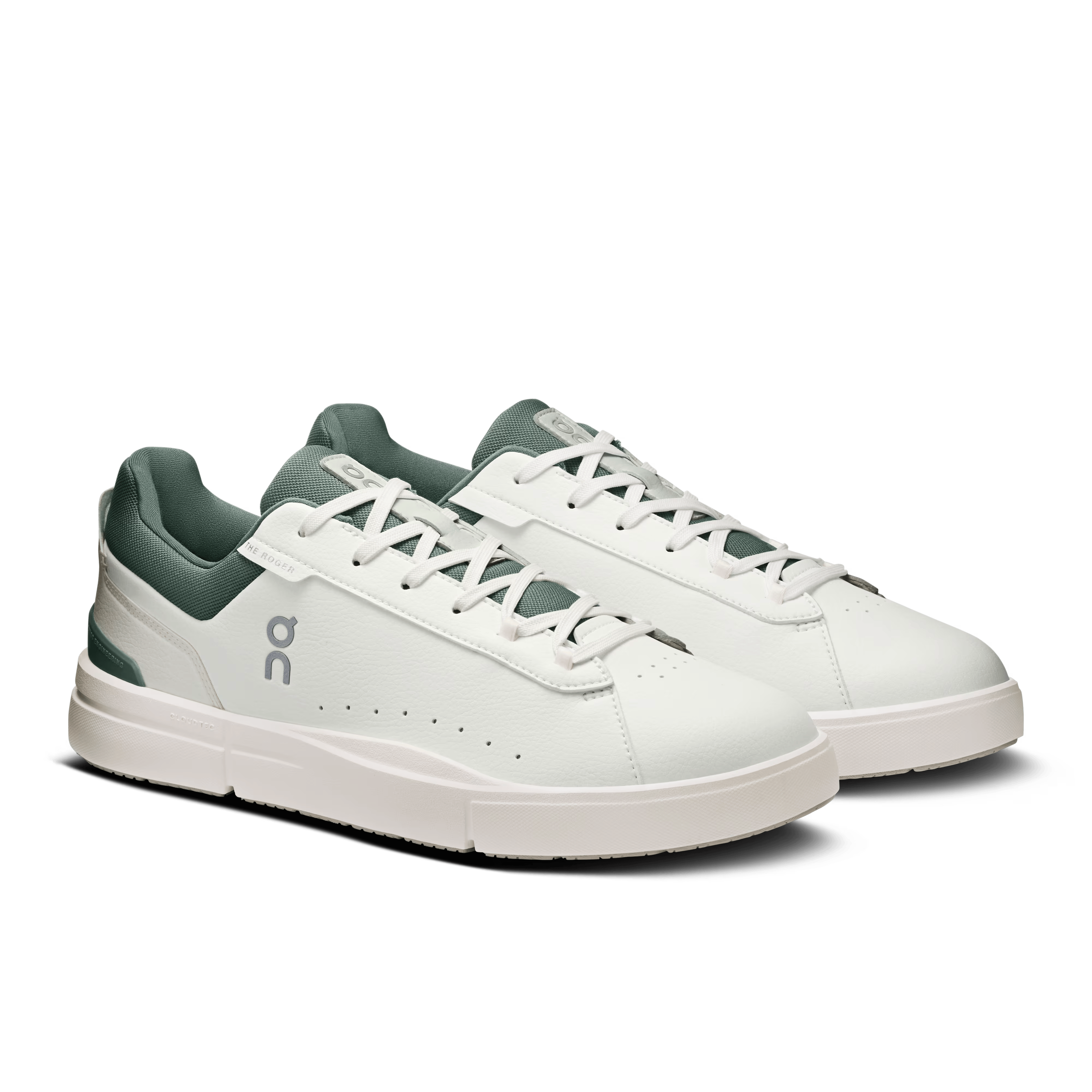On Cloud Lifestyle Sneakers On Cloud Men’s The ROGER Advantage Tennis Shoes- White/ Olive