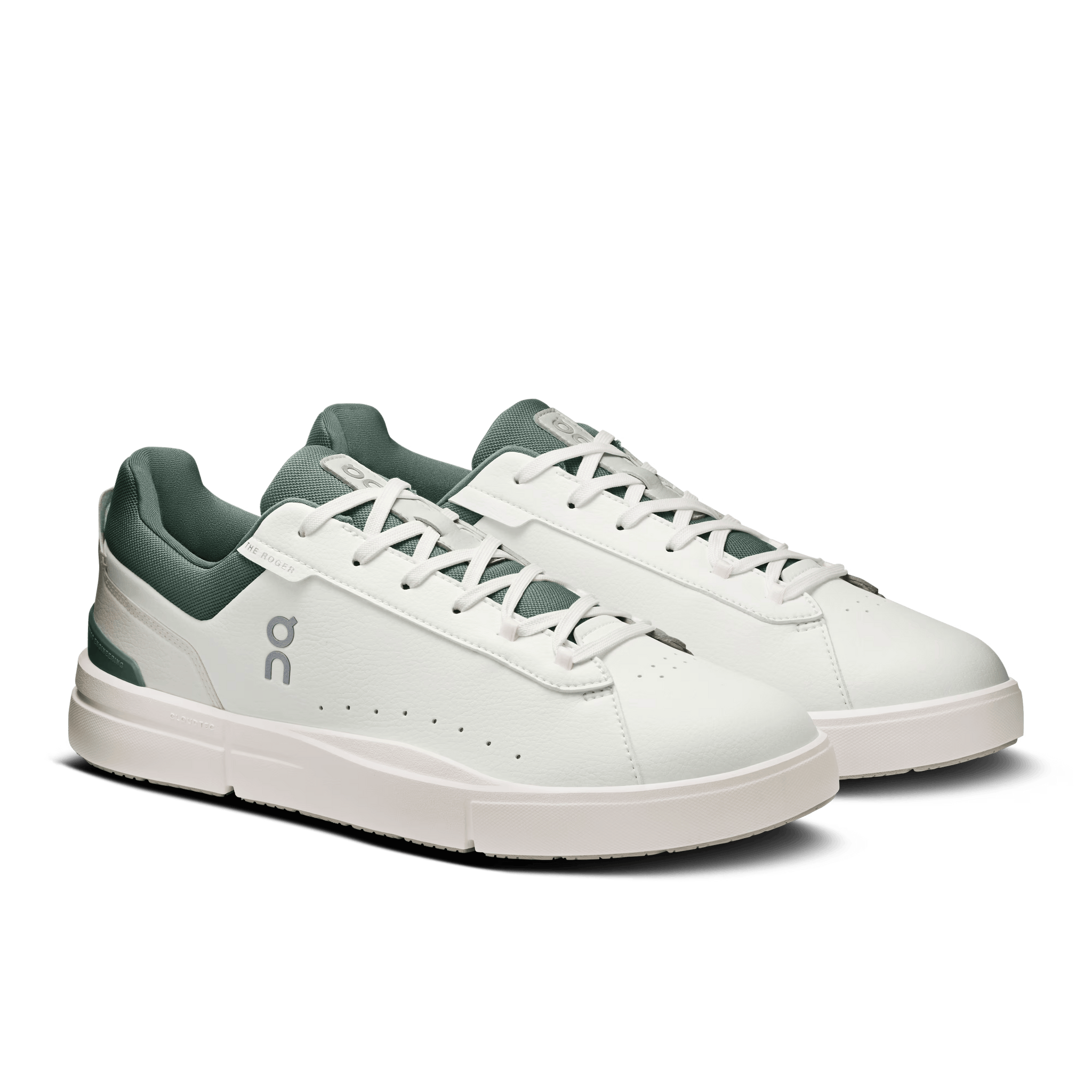 On Cloud Lifestyle Sneakers On Cloud Men’s The ROGER Advantage Tennis Shoes- White/ Olive