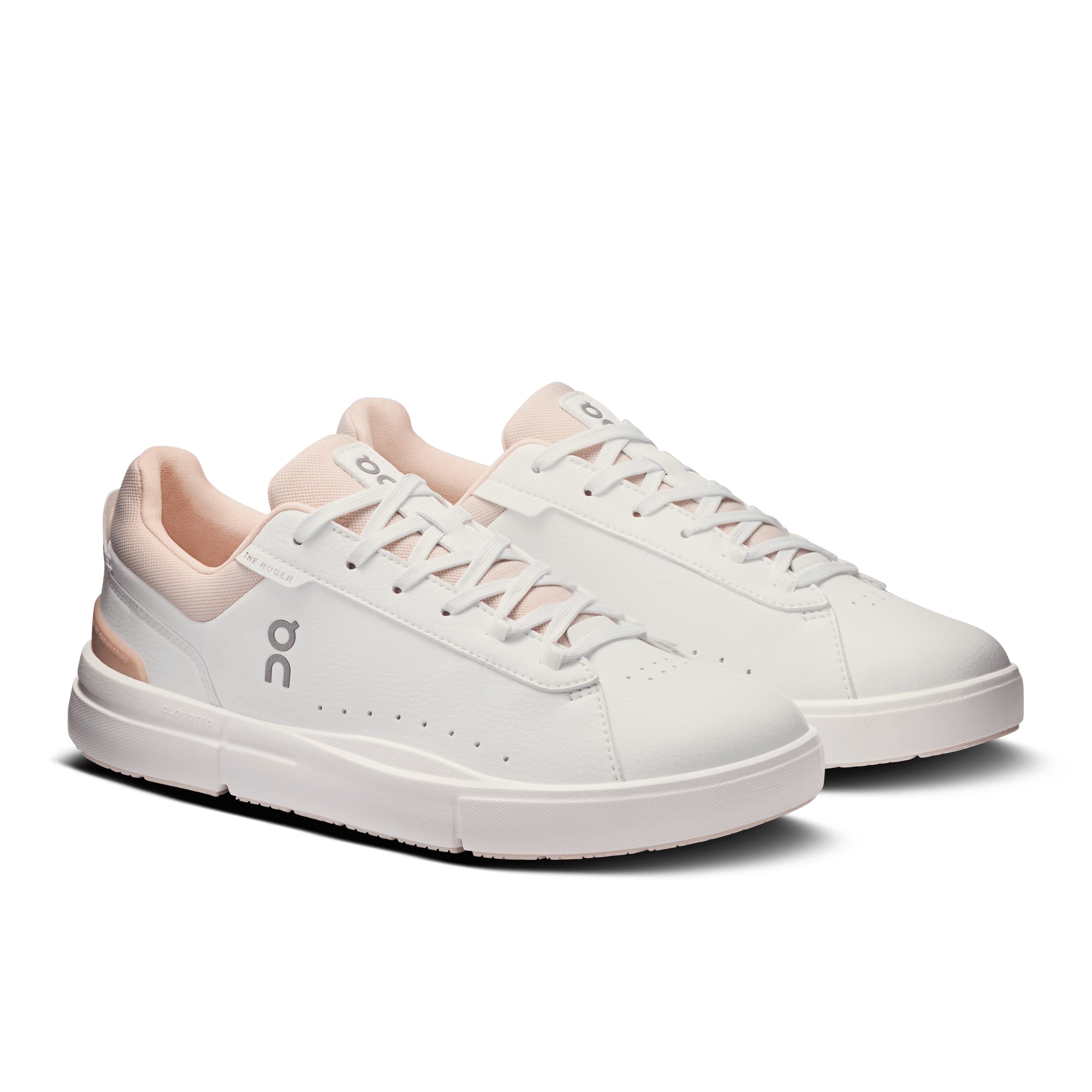 On Cloud Lifestyle Sneakers On Cloud Women’s The ROGER Advantage Tennis Shoes- White/Rosehip