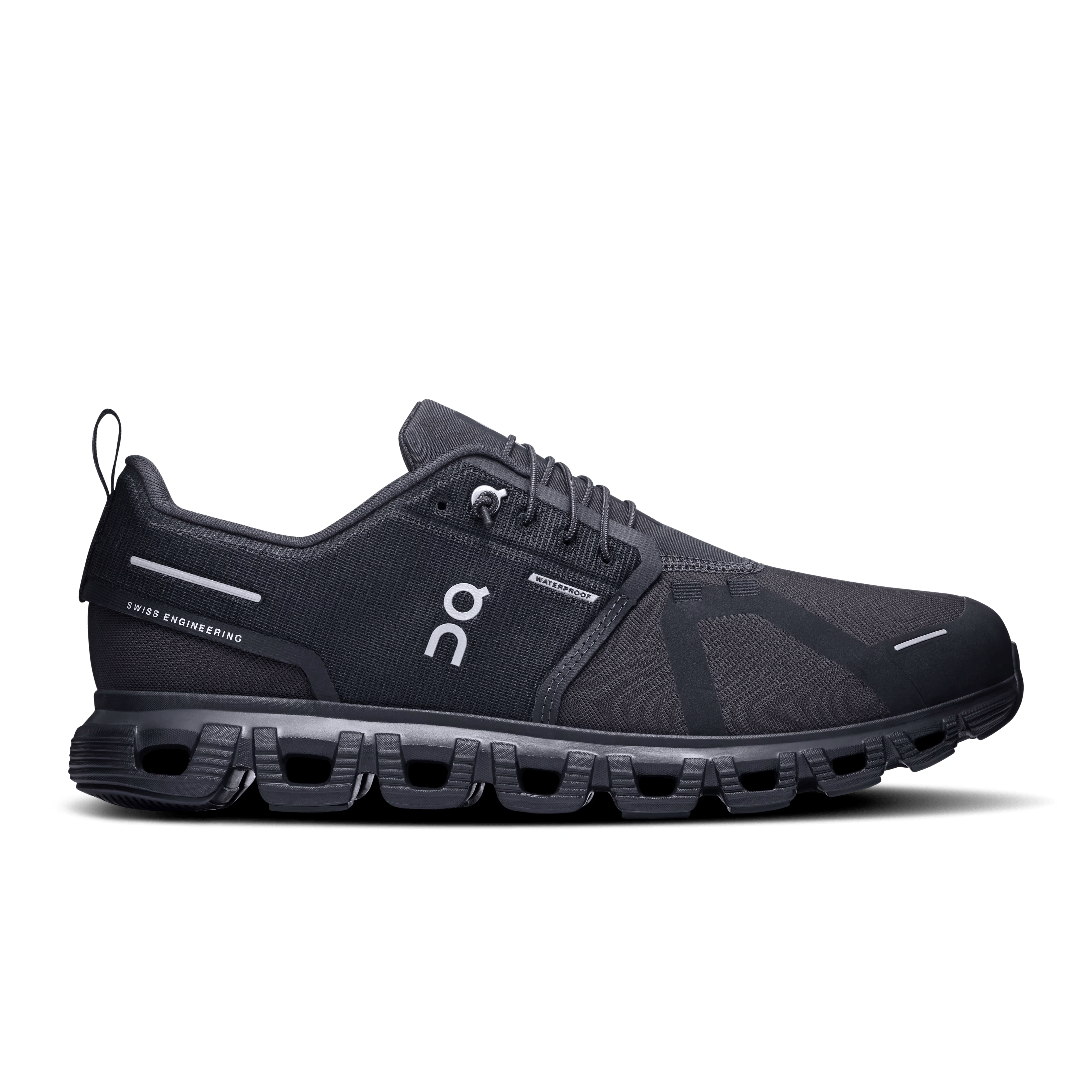 On Cloud Running Shoes On Cloud Men's Cloud 6 Waterproof Running Shoes- Black