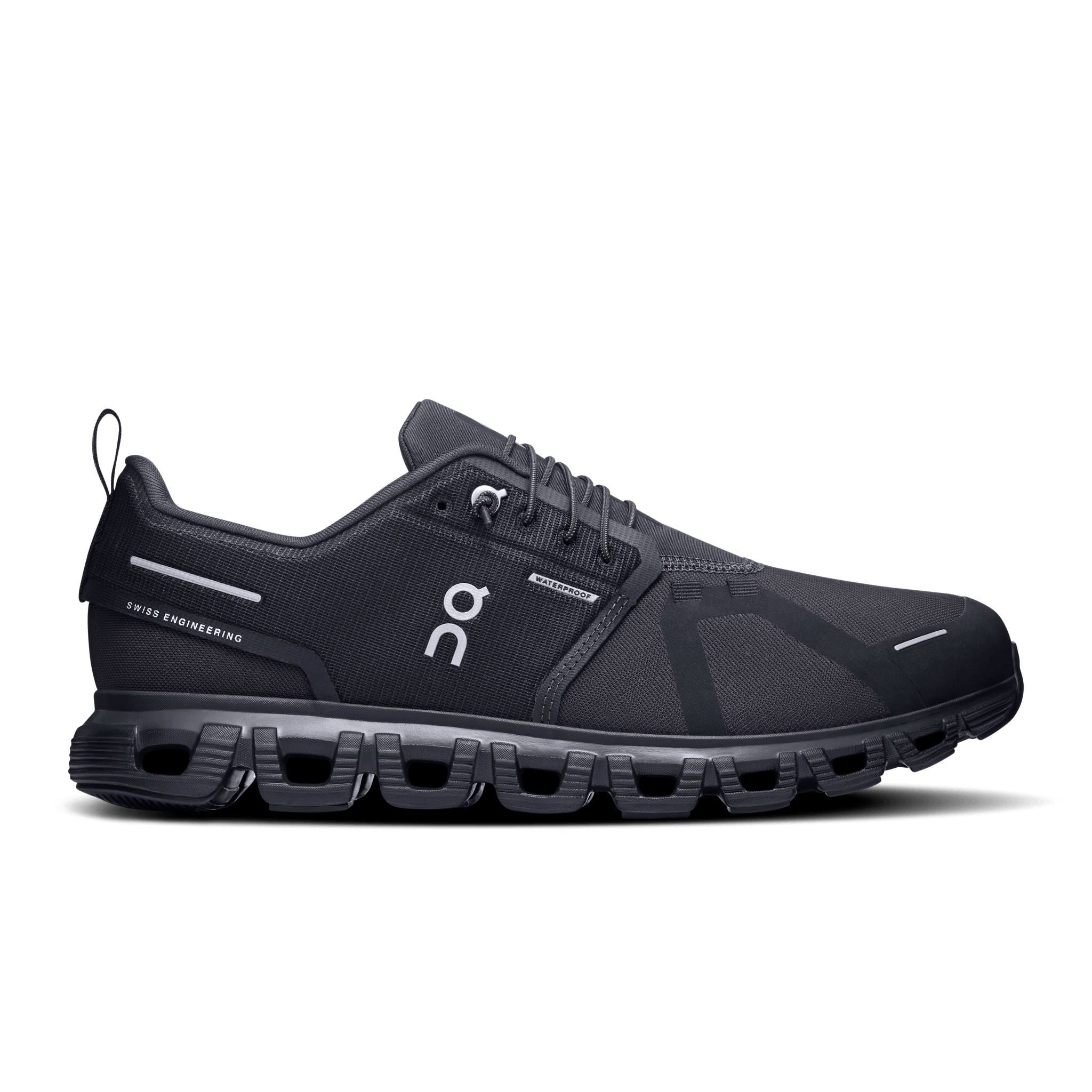 On Cloud Running Shoes On Cloud Men's Cloud 6 Waterproof Running Shoes- Black